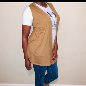Zenana sleeveless cardigan